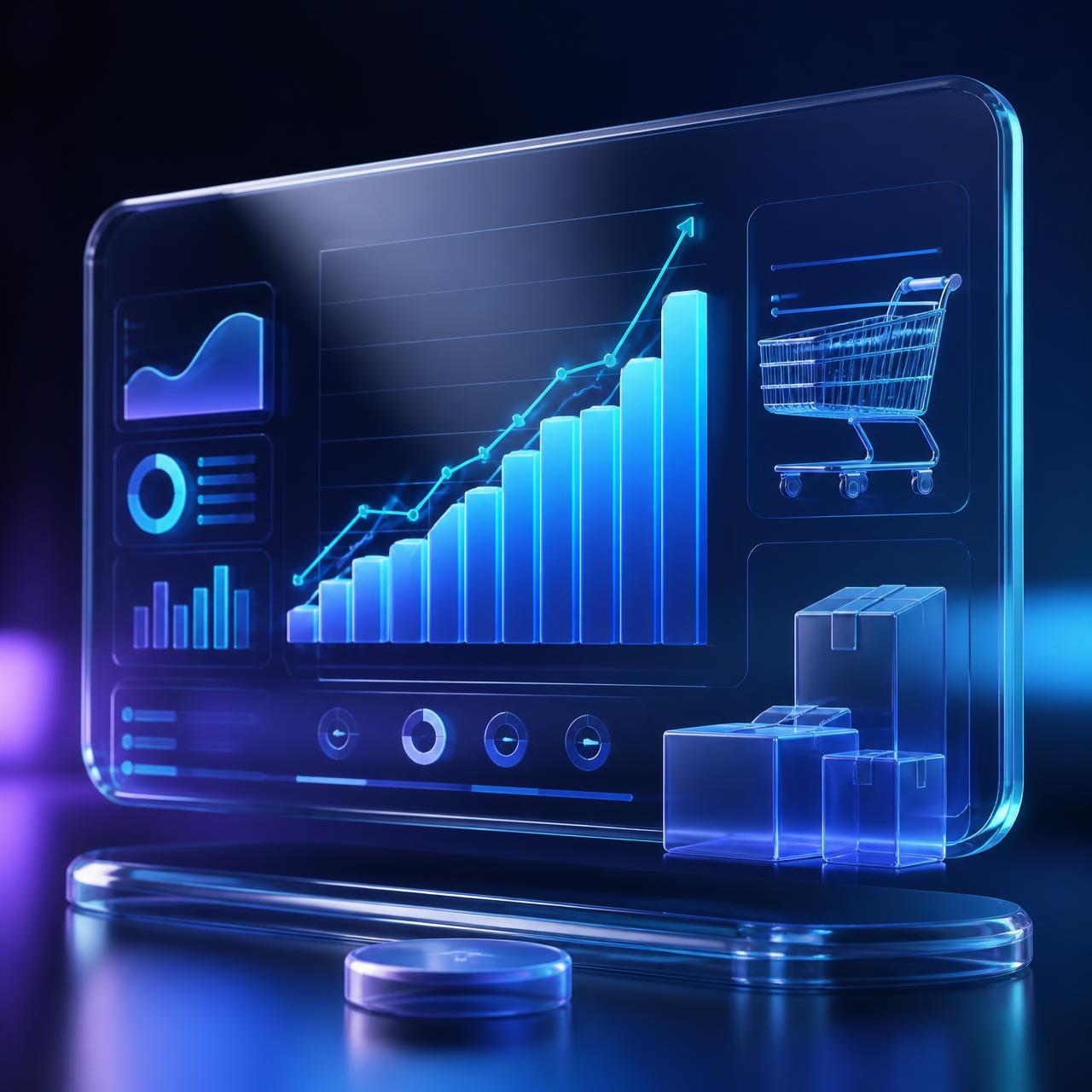 Live e-commerce growth dashboard rendered by Korven Technologies